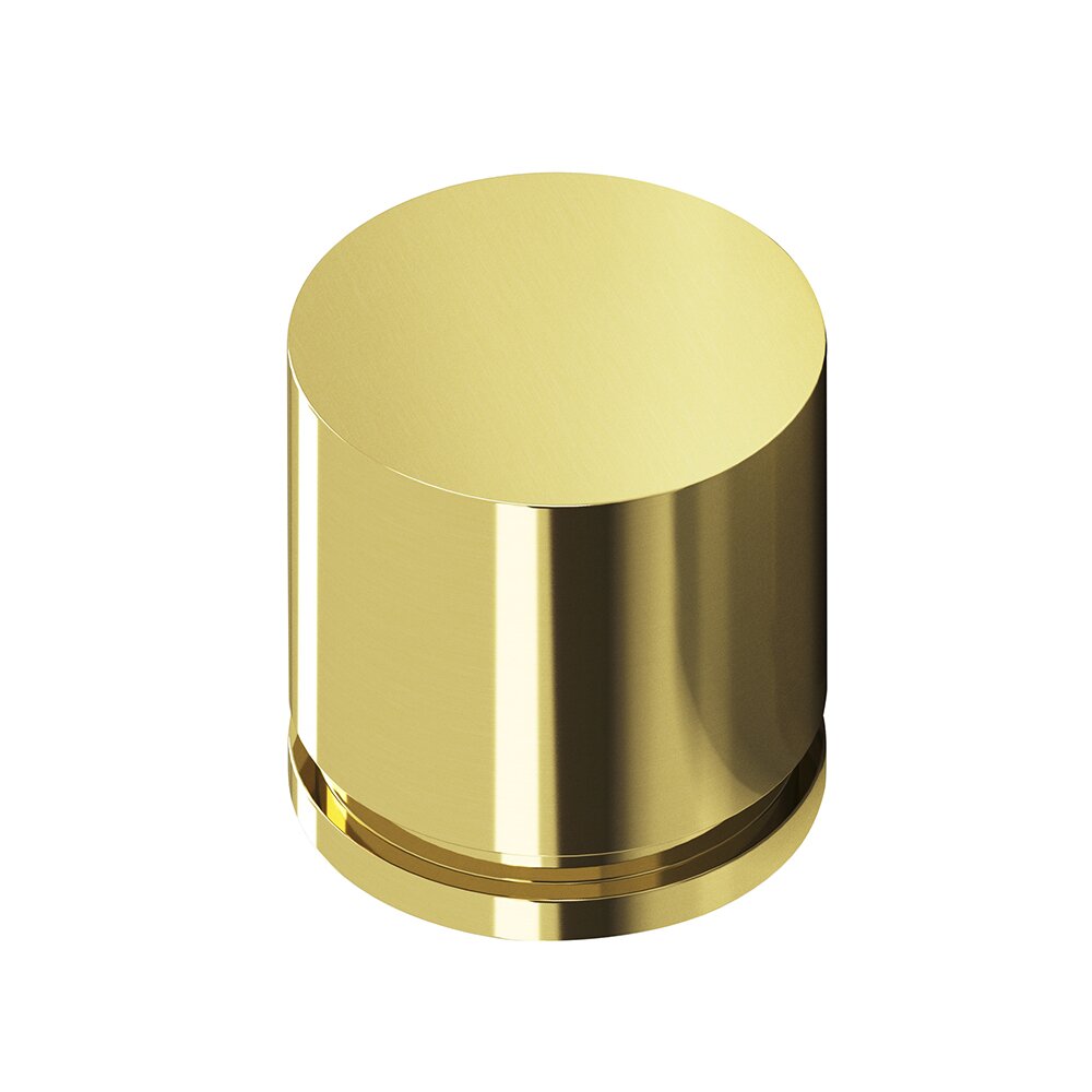 Colonial Bronze 1 1/4" Knob in Polished Brass Unlacquered