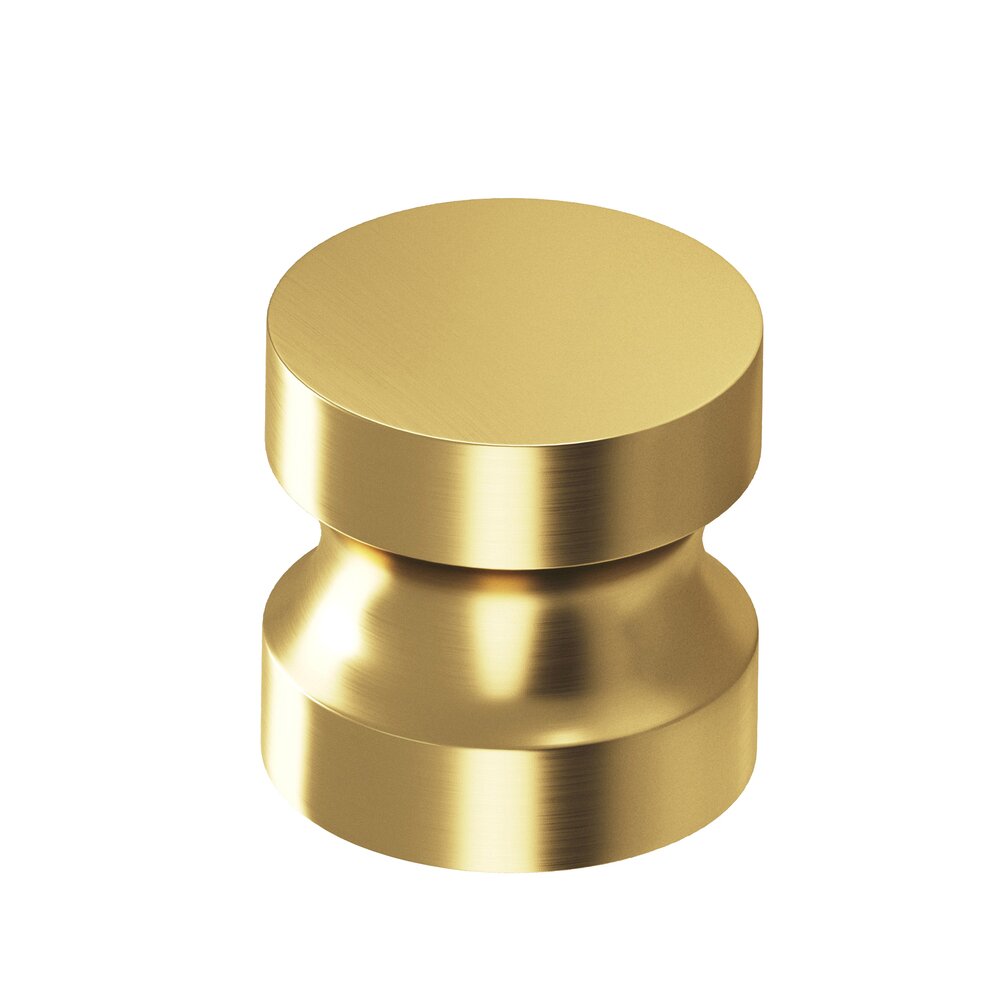 Colonial Bronze 1 1/4" Knob in Unlacquered Satin Brass