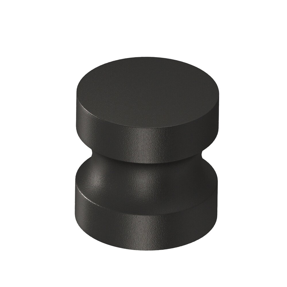 Colonial Bronze 1 1/4" Knob in Frost Black