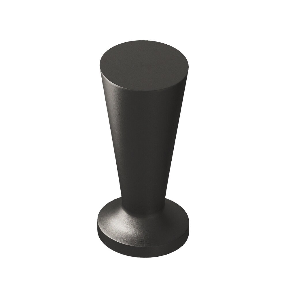 Colonial Bronze 9/16" Knob in Frost Black