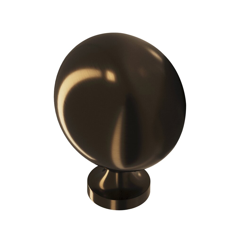 Colonial Bronze 1 1/4" Oval Knob in Oil Rubbed Bronze