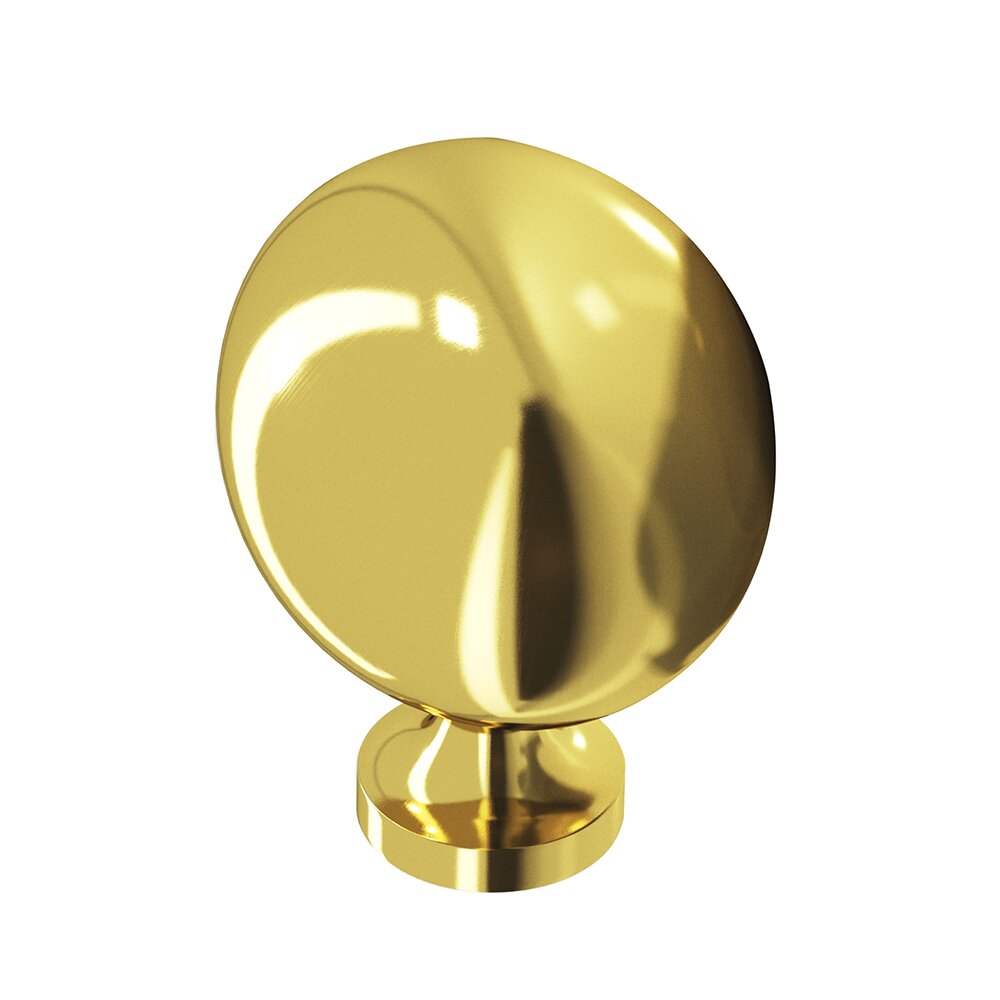 Colonial Bronze 1 1/2" Oval Knob in French Gold