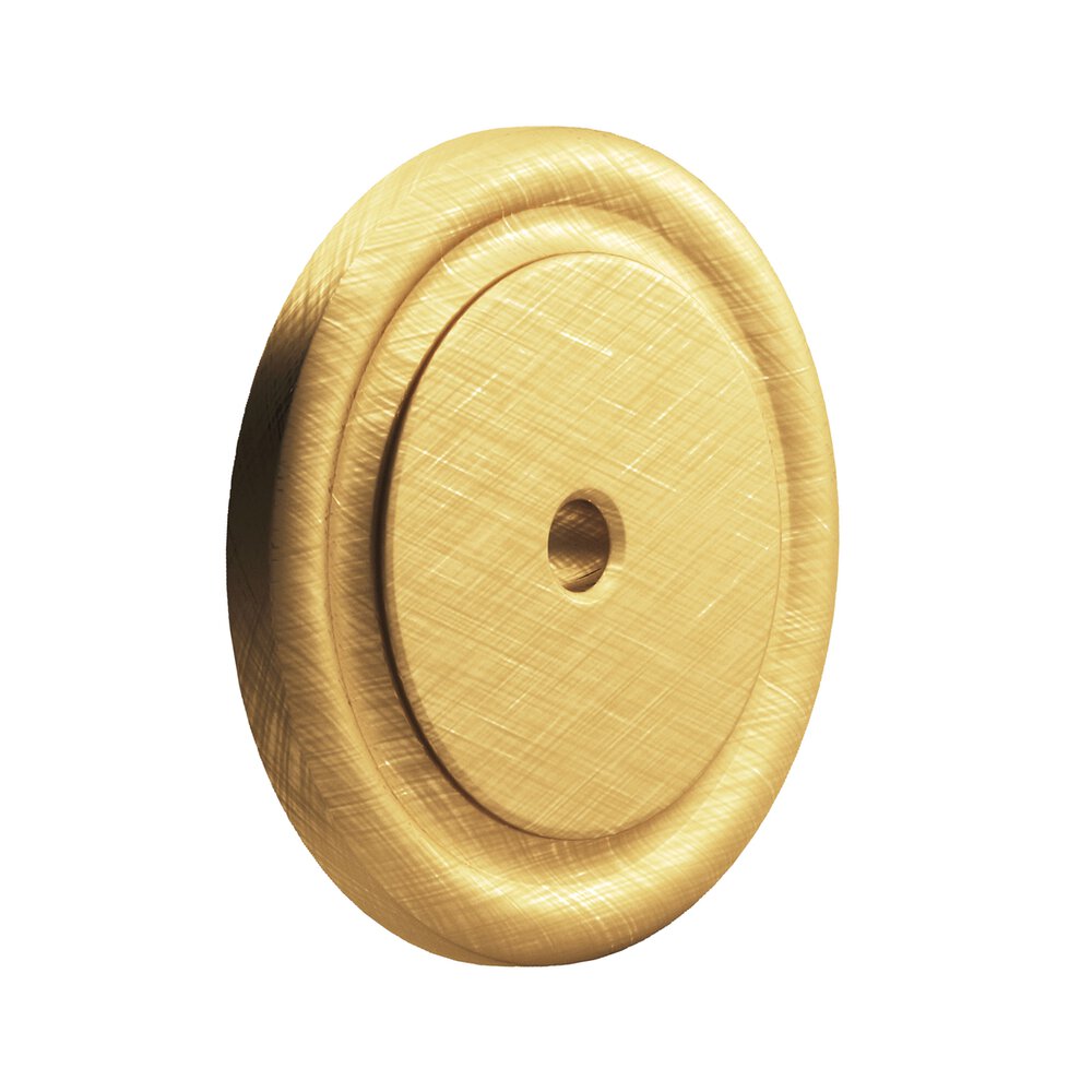 Colonial Bronze 1 3/4" Diameter Backplate in Weathered Brass