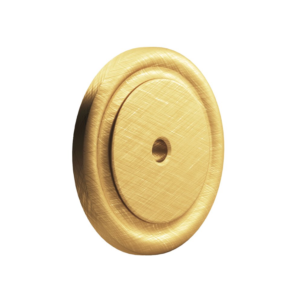 Colonial Bronze 1 1/2" Diameter Backplate in Weathered Brass