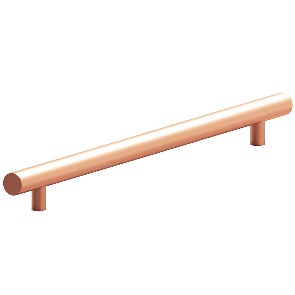 Colonial Bronze 10" Centers Appliance Pull with Bullnose Ends in Matte Satin Copper