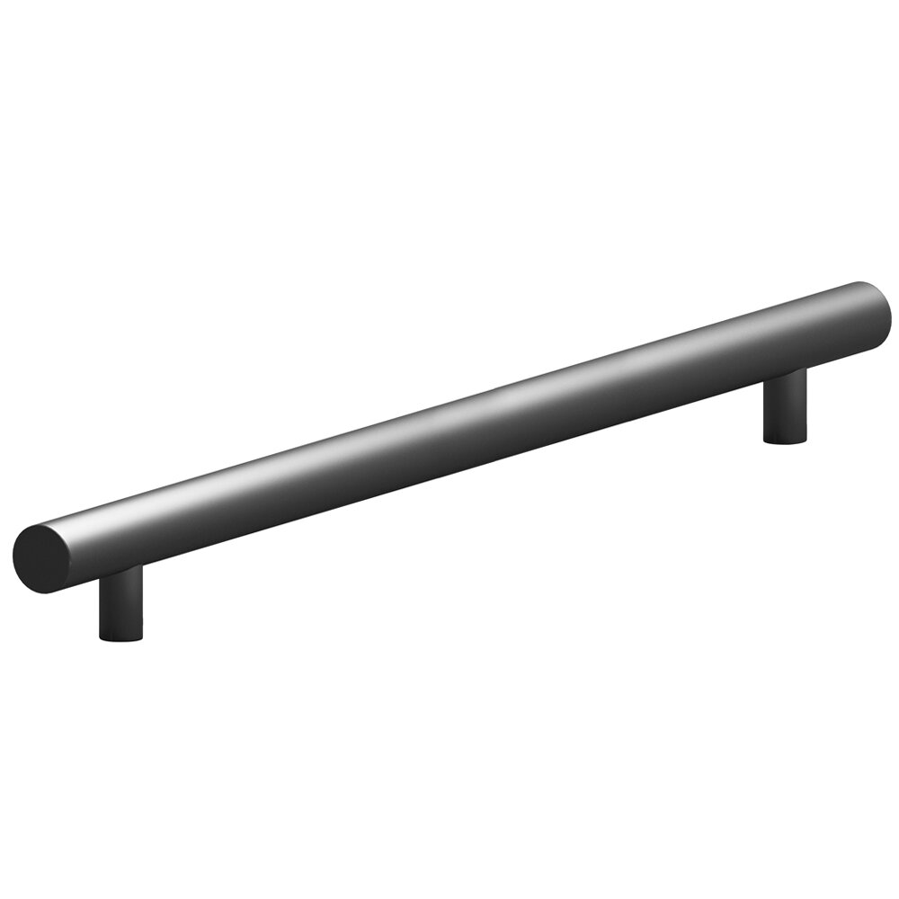 Colonial Bronze 10" Centers Appliance Pull with Bullnose Ends in Matte Graphite
