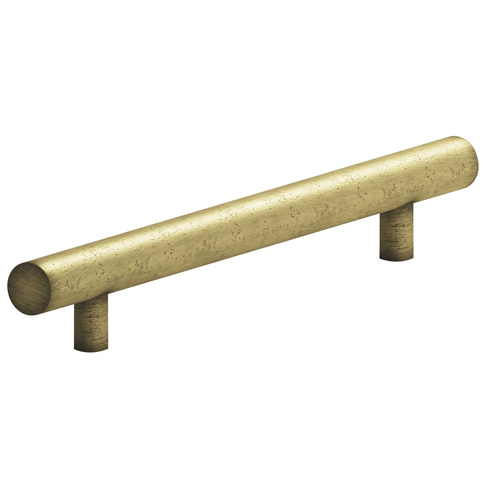 Colonial Bronze 6" Centers European Appliance Bar Pull in Distressed Antique Brass