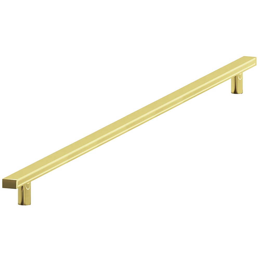 Colonial Bronze 12" Centers Appliance/Oversized Pull in Polished Brass Unlacquered