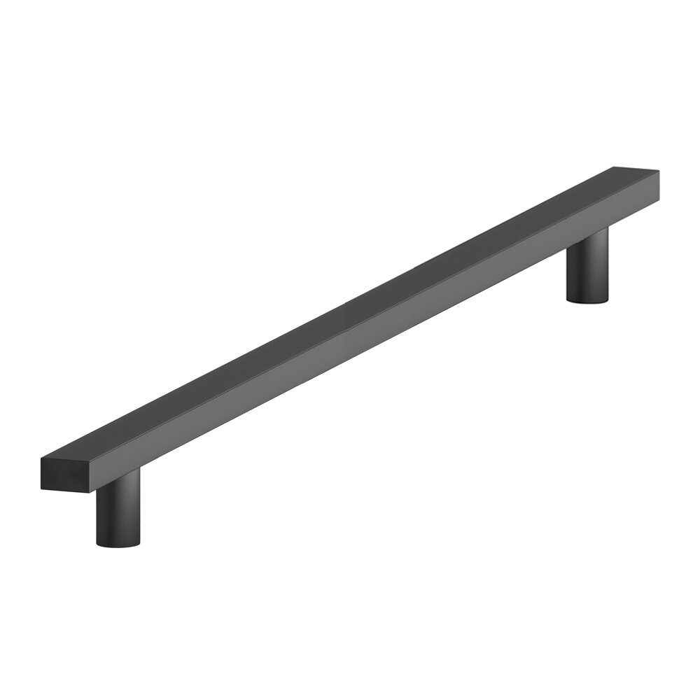 Colonial Bronze 8" Centers Rectangular Appliance Pull in Matte Graphite