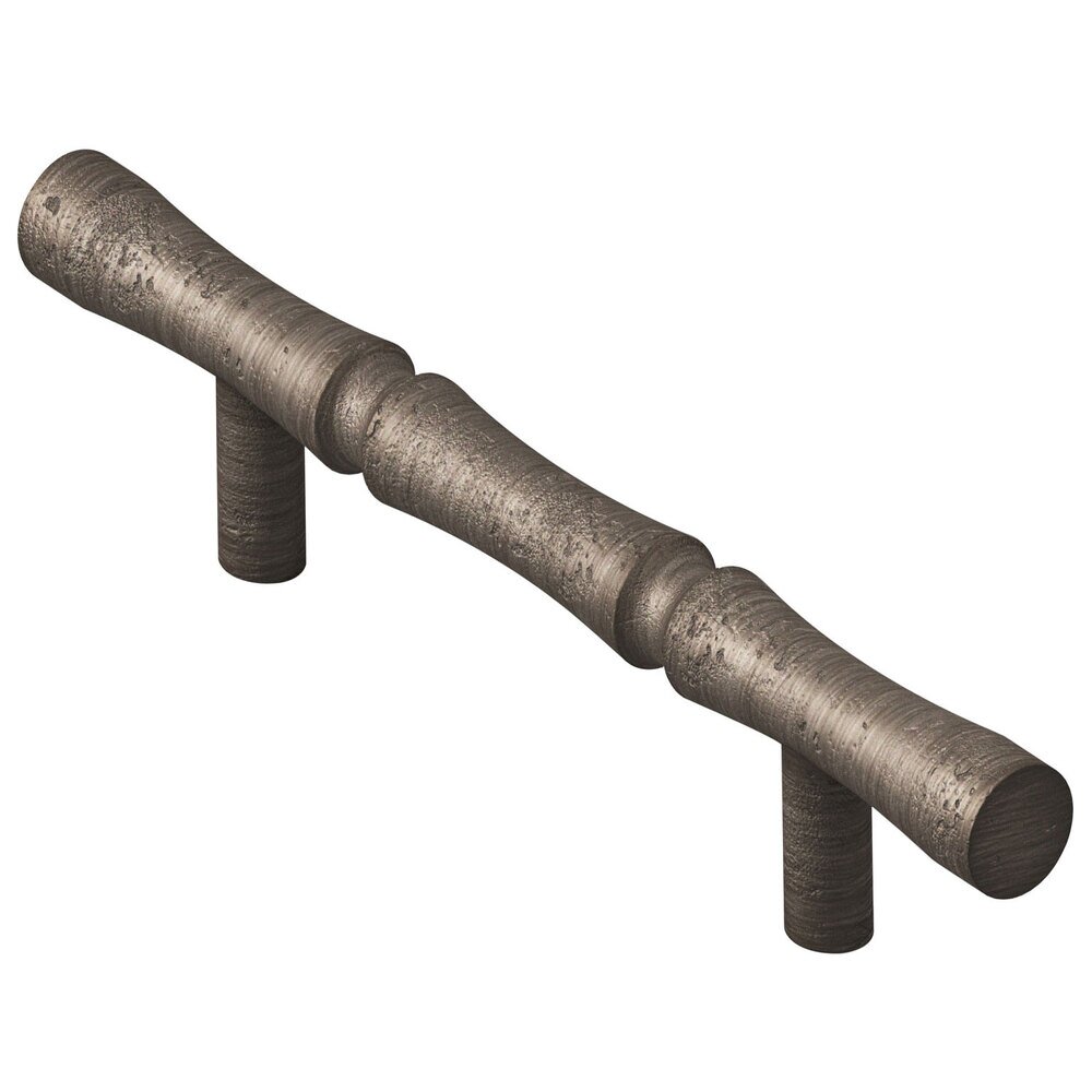 Colonial Bronze 3" Centers Bamboo Pull in Distressed Pewter