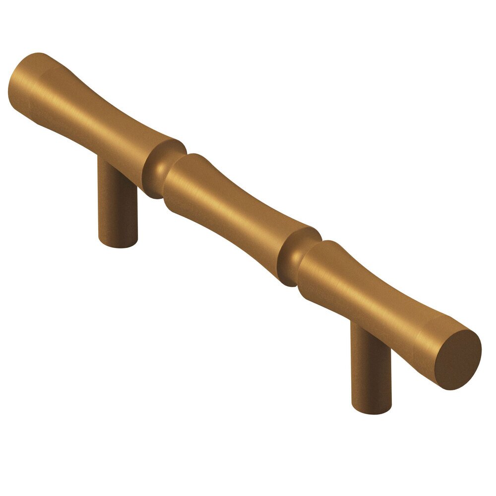 Colonial Bronze 3" Centers Bamboo Pull in Matte Light Statuary Bronze