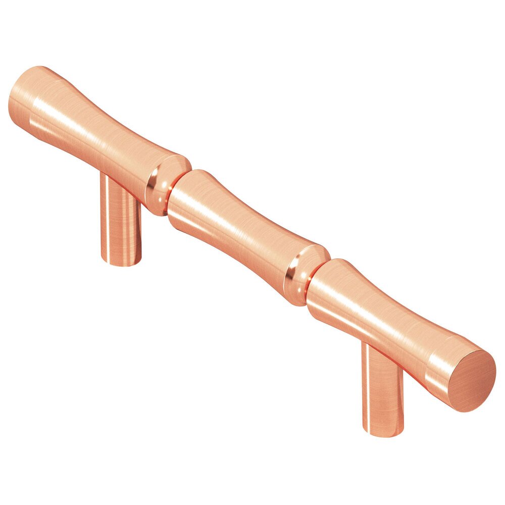 Colonial Bronze 3" Centers Bamboo Pull in Satin Copper