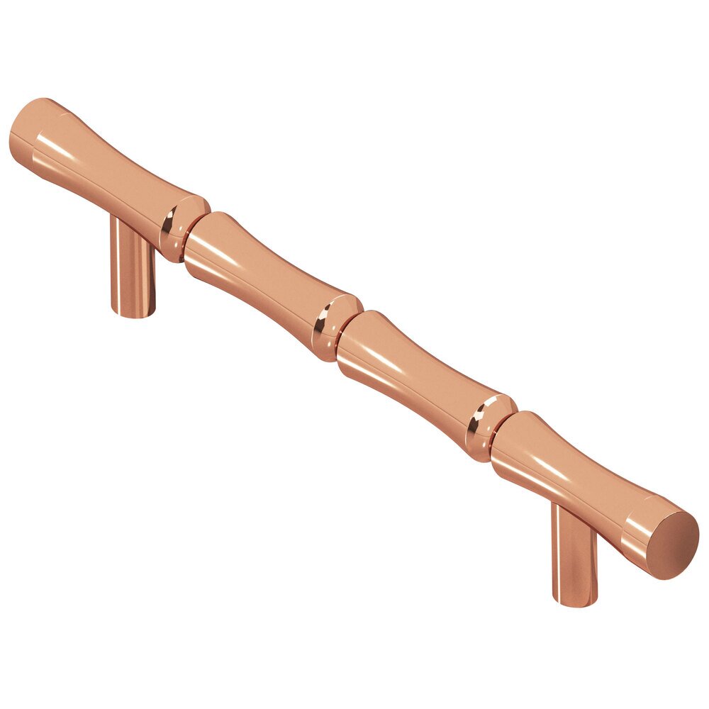 Colonial Bronze 4 1/2" Centers Bamboo Pull in Polished Copper