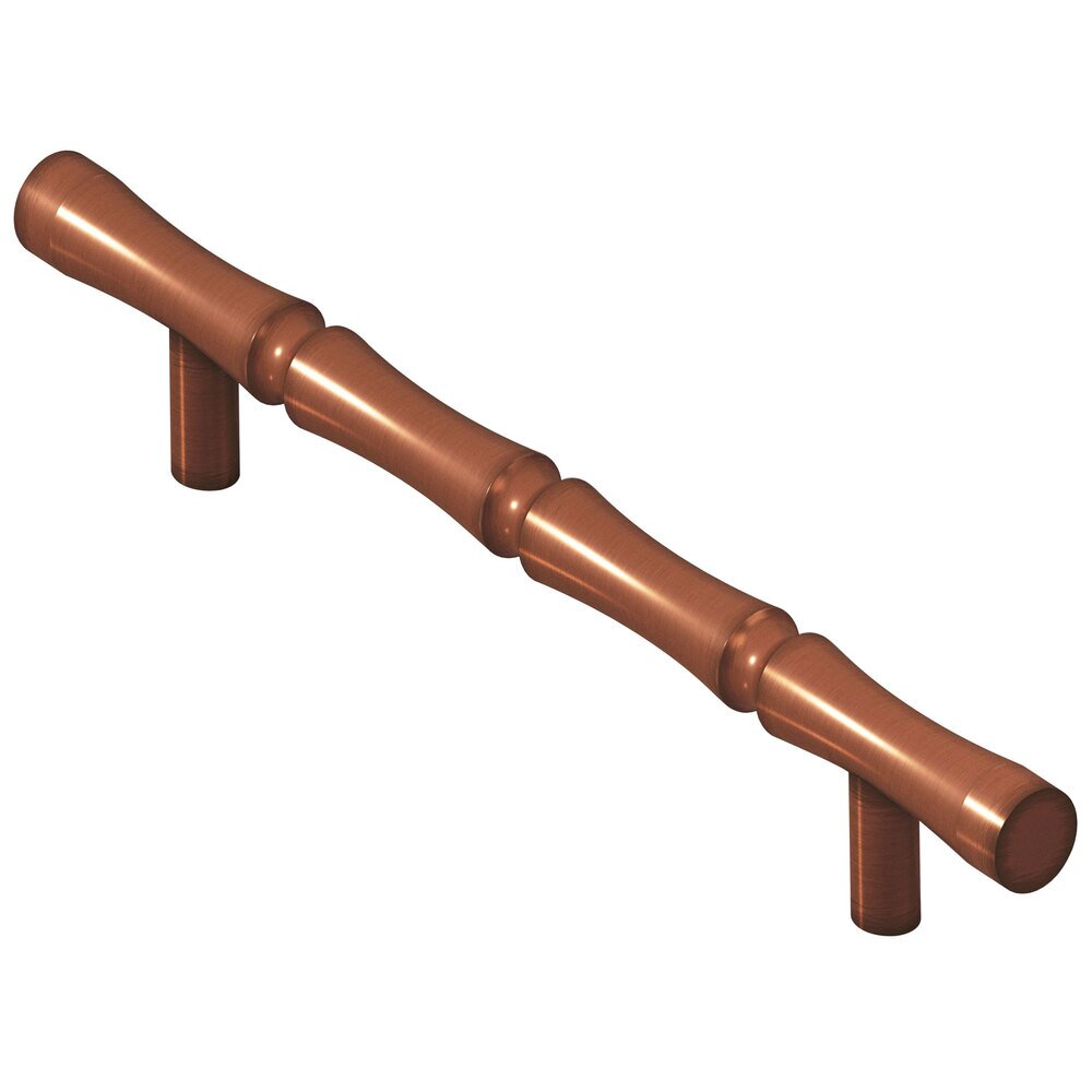 Colonial Bronze 4 1/2" Centers Bamboo Pull in Matte Antique Copper