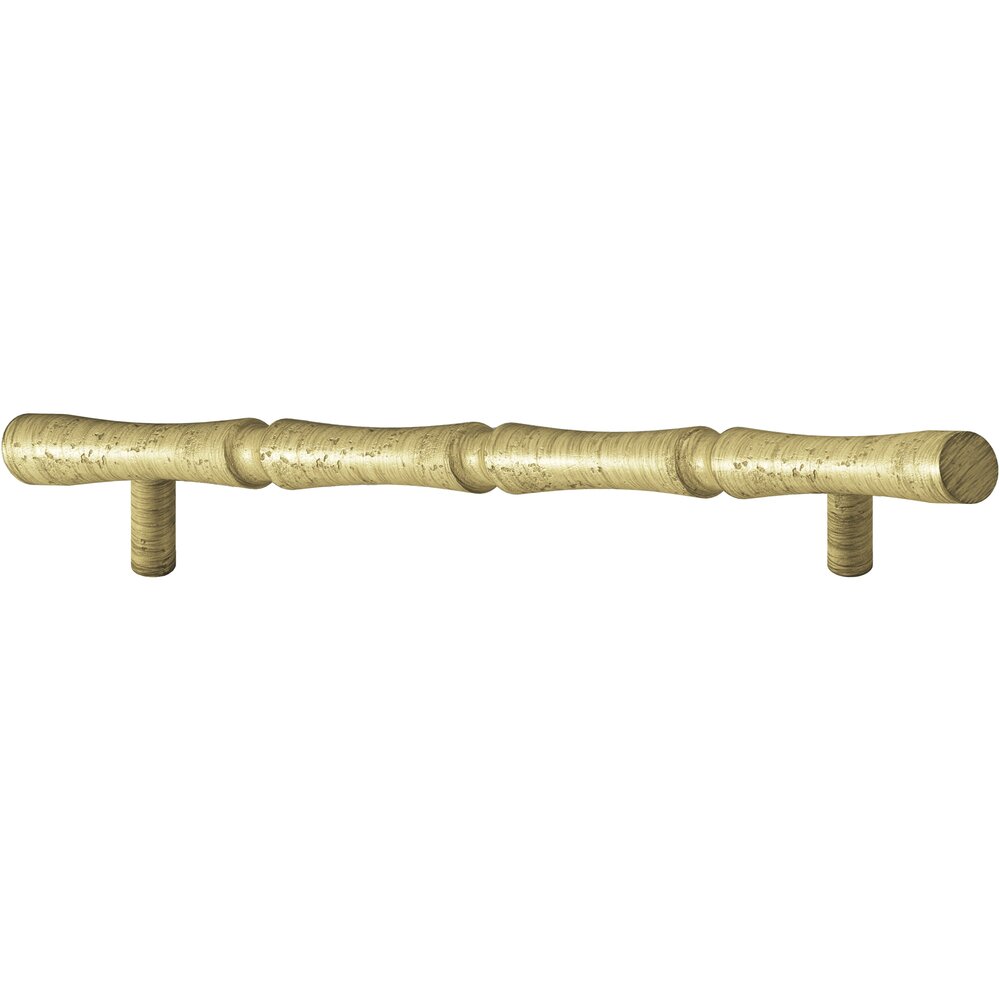 Colonial Bronze 9 1/2" Centers Bamboo Style Appliance Pull in Distressed Antique Brass