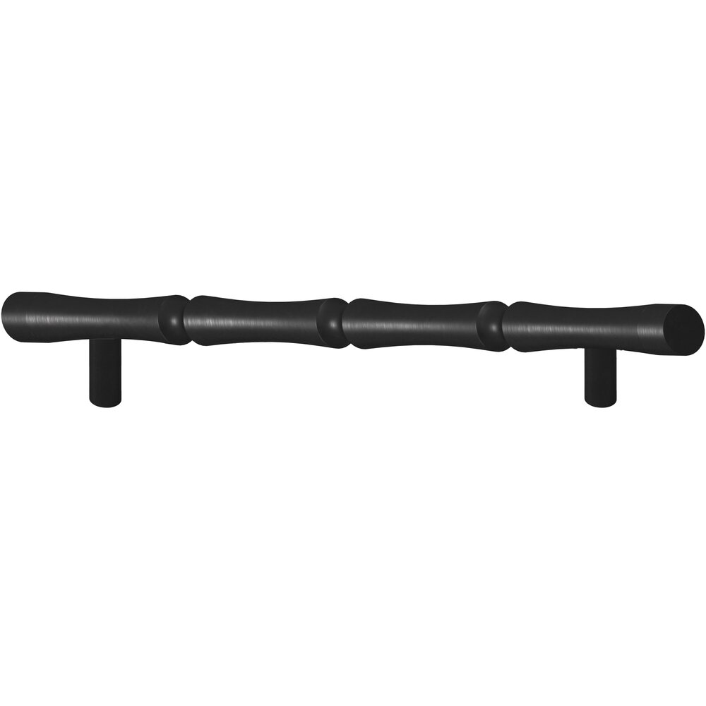 Colonial Bronze 9 1/2" Centers Bamboo Style Appliance Pull in Matte Satin Black