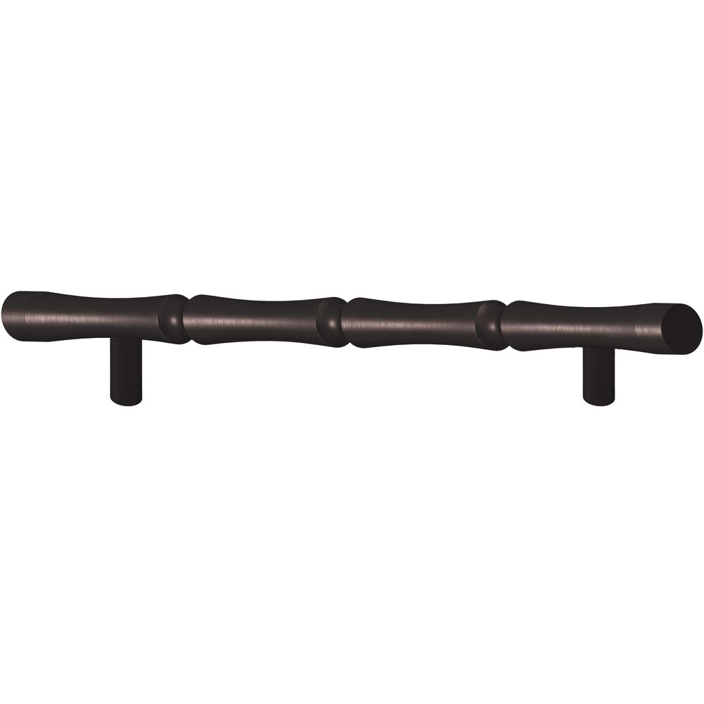 Colonial Bronze 9 1/2" Centers Bamboo Style Surface Mount Pull in Matte Dark Statuary Bronze