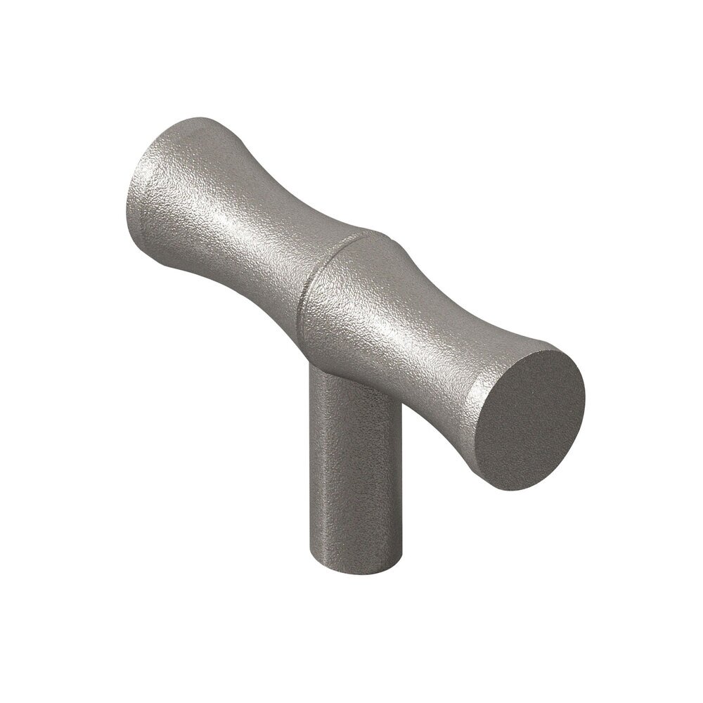 Colonial Bronze 1 1/2" Bamboo Knob in Frost Nickel