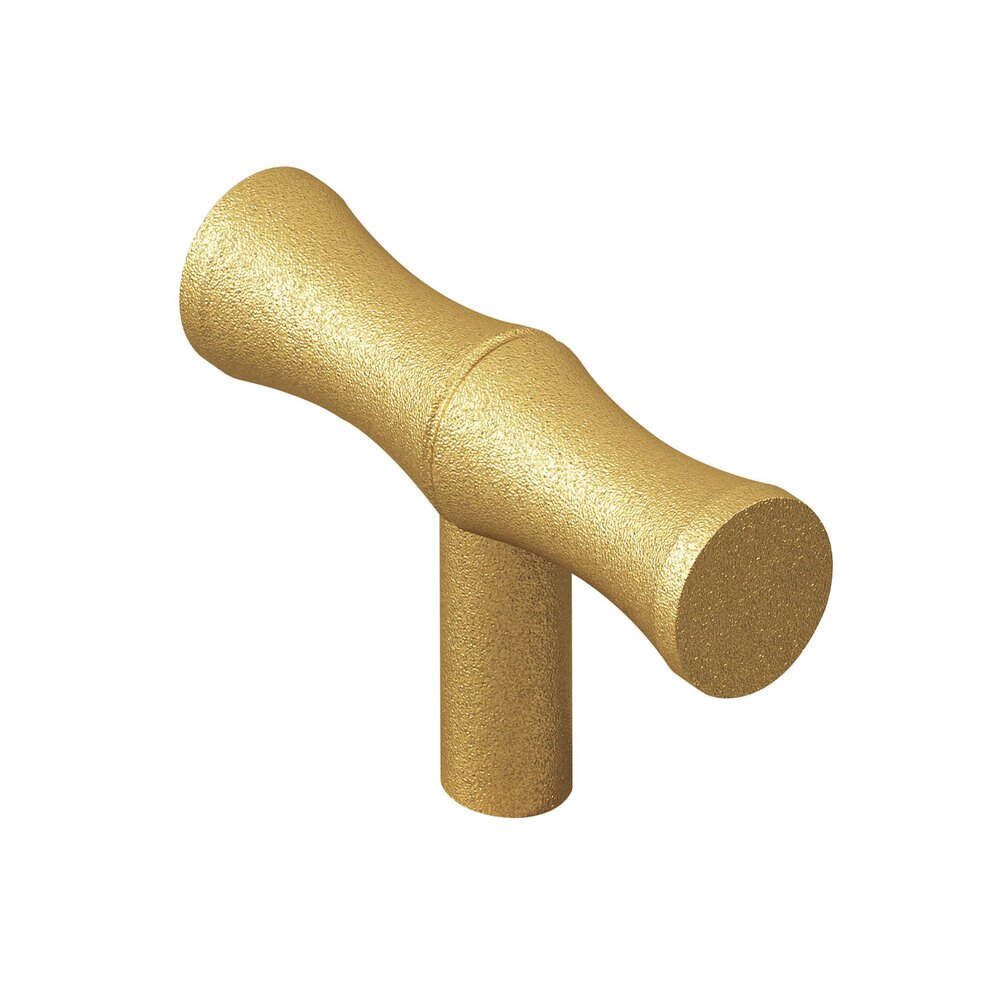 Colonial Bronze 1 1/2" Bamboo Knob in Frost Brass