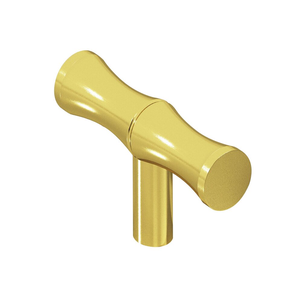 Colonial Bronze 1 1/2" Bamboo Knob in French Gold