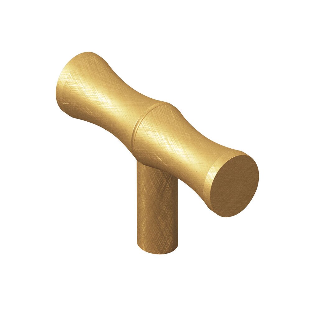 Colonial Bronze 1 1/2" Bamboo Knob in Weathered Brass