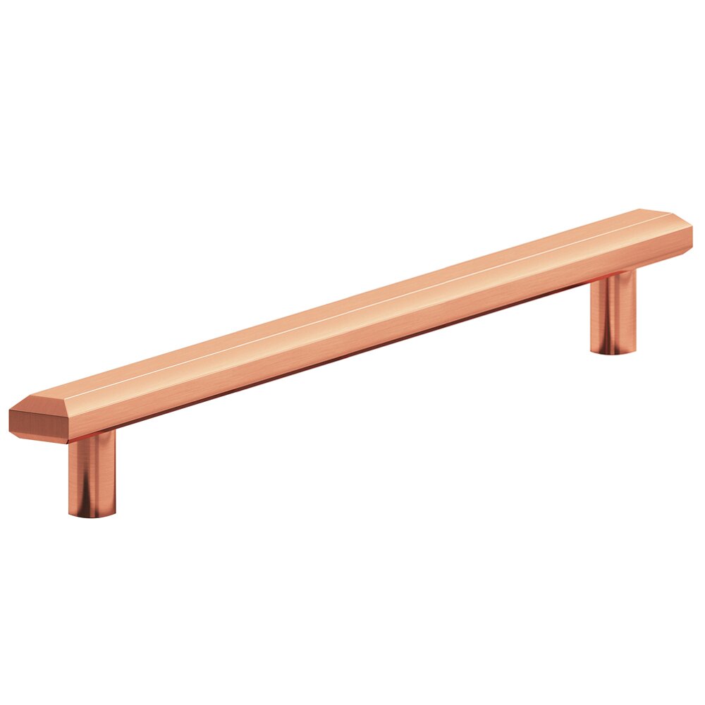 Colonial Bronze 10" Centers Beveled Appliance Pull in Satin Copper