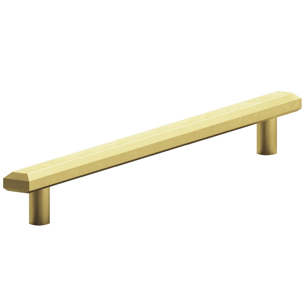 Colonial Bronze 10" Centers Beveled Appliance Pull in Matte Satin Brass