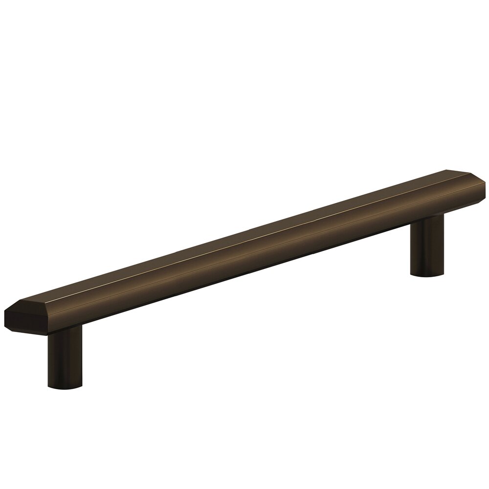 Colonial Bronze 8" Centers Beveled Pull in Oil Rubbed Bronze
