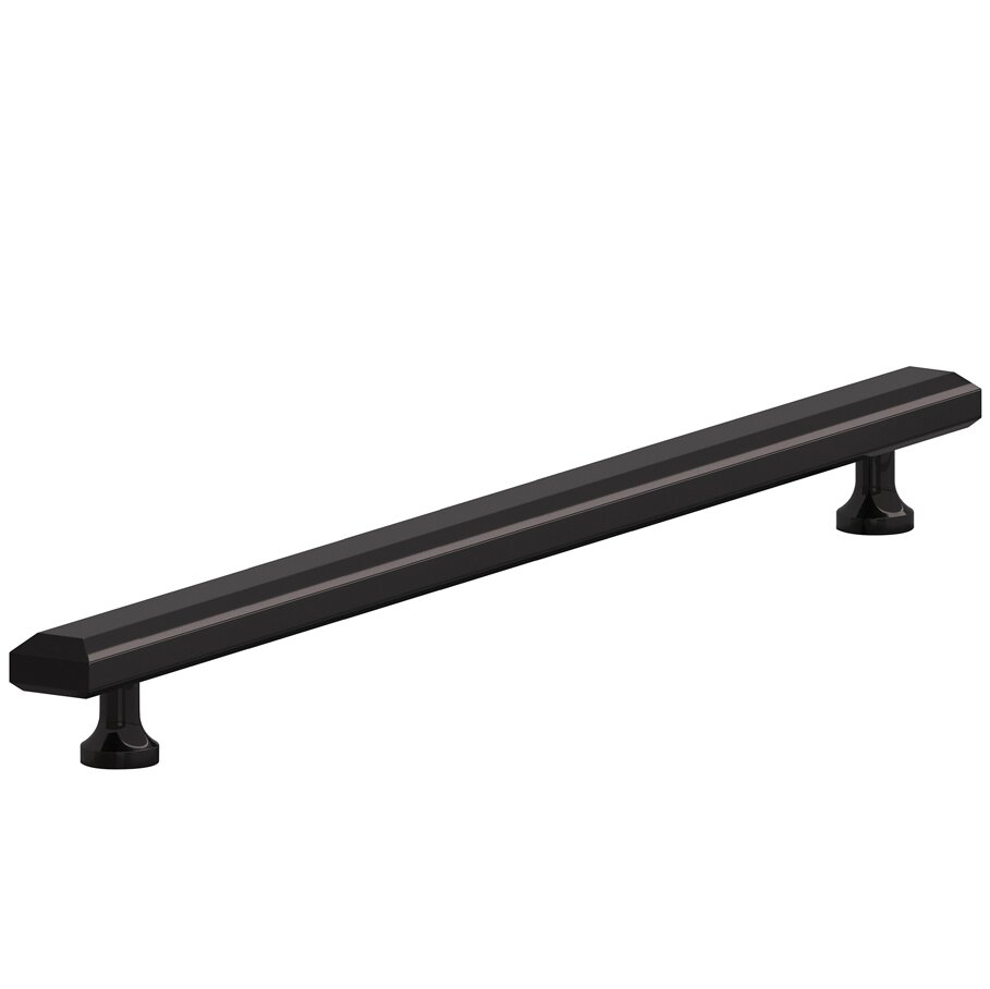 Colonial Bronze 10" Centers Cabinet Pull Hand Finished in Satin Black