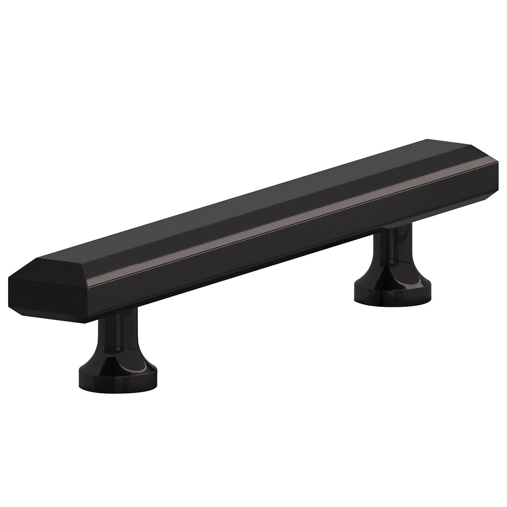 Colonial Bronze 3" Centers Cabinet Pull Hand Finished in Satin Black