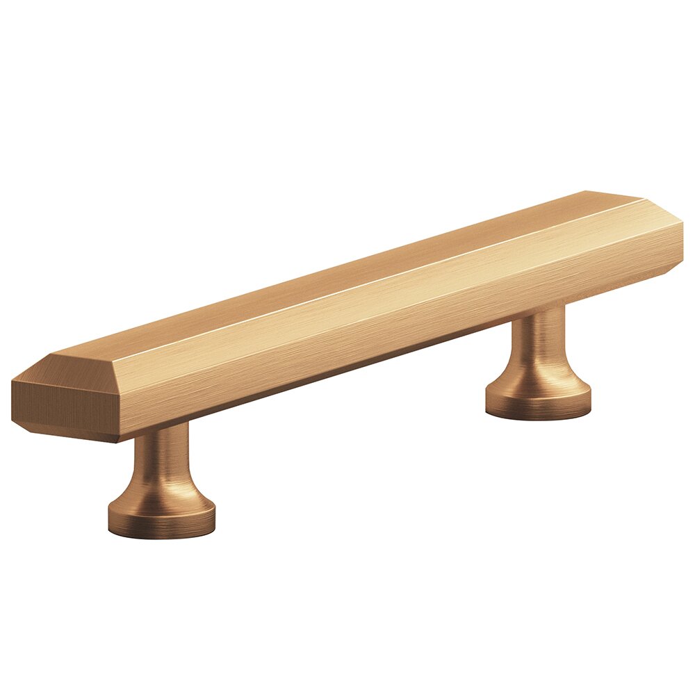 Colonial Bronze 3" Centers Cabinet Pull Hand Finished in Matte Satin Bronze