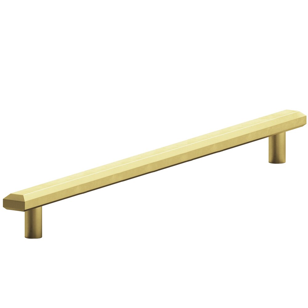 Colonial Bronze 12" Centers Beveled Appliance Pull in Matte Satin Brass