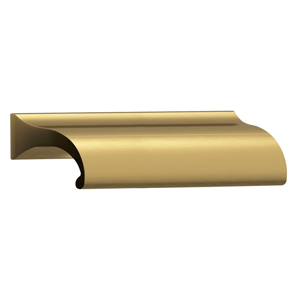 Colonial Bronze 3 1/2" Centers Pull in Unlacquered Satin Brass