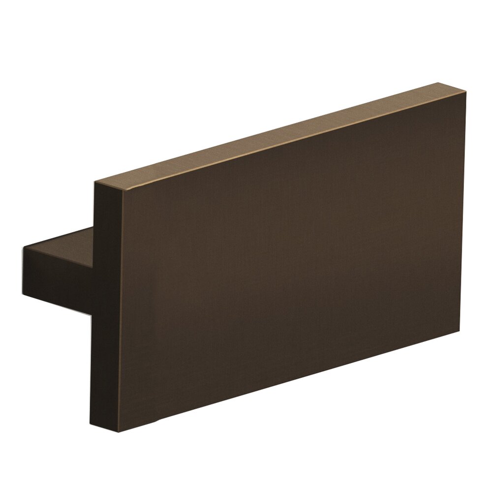 Colonial Bronze 1" Centers T Pull in Unlacquered Oil Rubbed Bronze