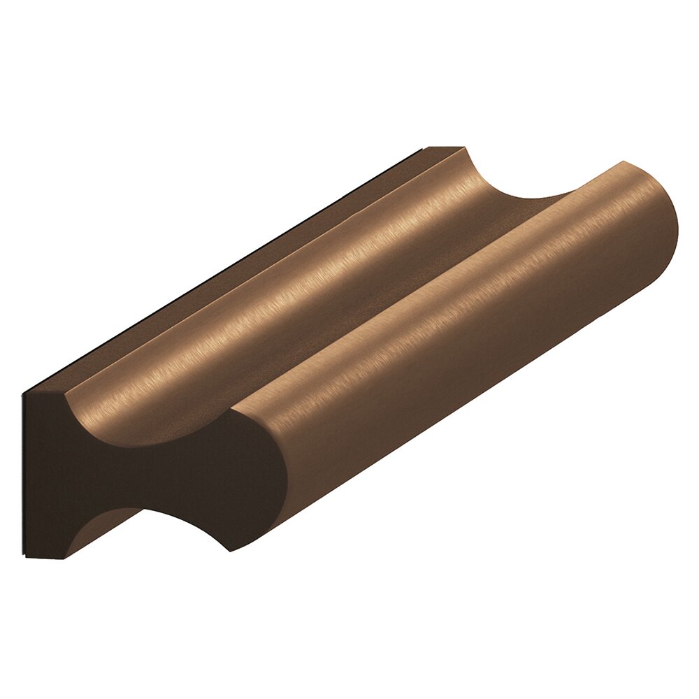 Colonial Bronze 4" Centers Finger Grip Pull in Matte Oil Rubbed Bronze