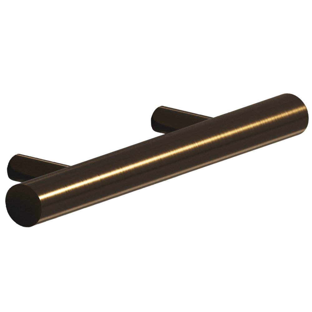 Colonial Bronze 2 1/2" Centers Shank Pull in Unlacquered Oil Rubbed Bronze