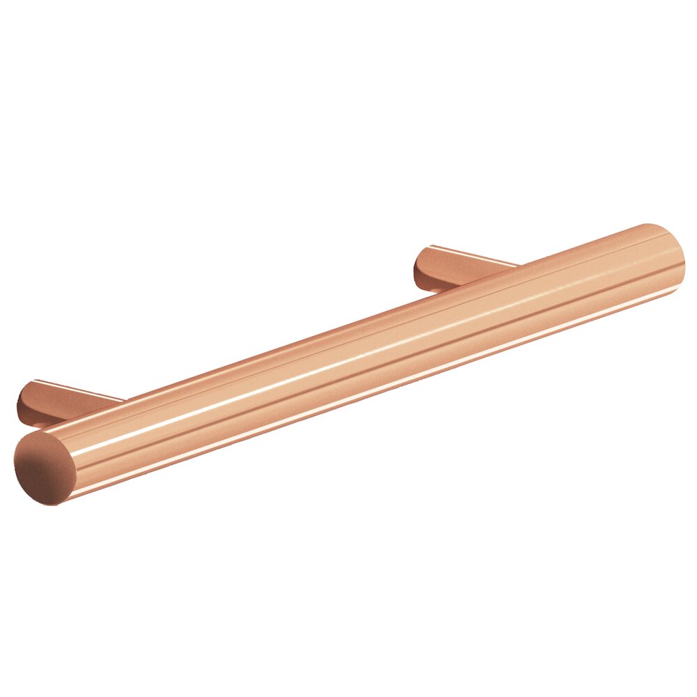 Colonial Bronze 3 1/2" Centers Shank Pull in Polished Copper