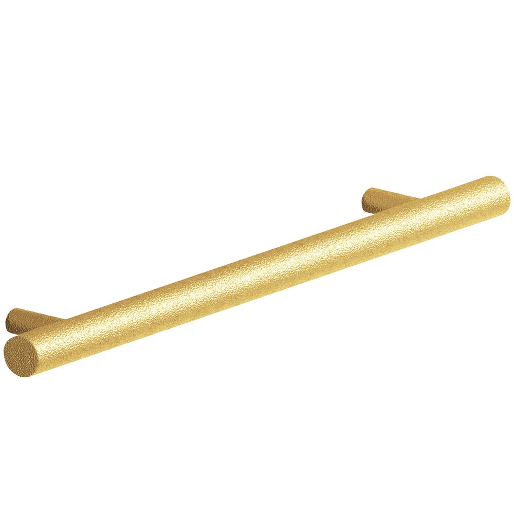 Colonial Bronze 6" Centers 8" Overall Length Shank Pull in Frost Brass