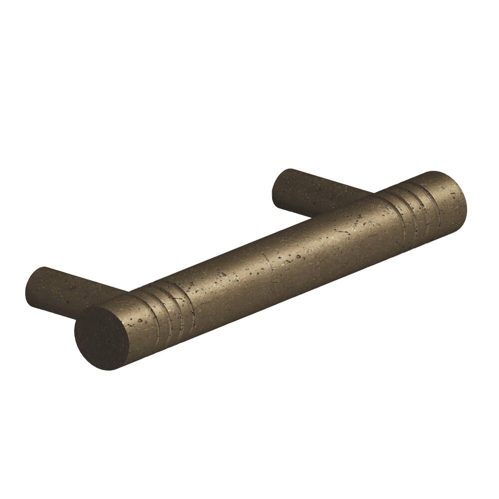 Colonial Bronze 3" Centers Ringed Pull in Distressed Oil Rubbed Bronze