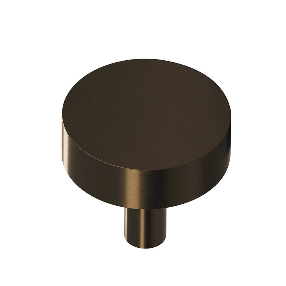 Colonial Bronze 1 1/4" Diameter Round Knob/Shank in Unlacquered Oil Rubbed Bronze
