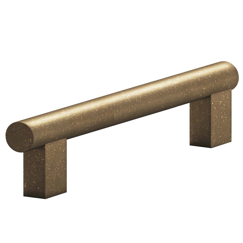 Colonial Bronze 3" Centers Rectangular Post Bar Pull in Distressed Oil Rubbed Bronze