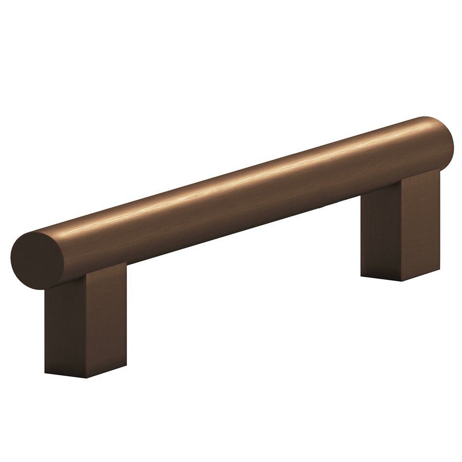 Colonial Bronze 3" Centers Rectangular Post Bar Pull in Matte Oil Rubbed Bronze