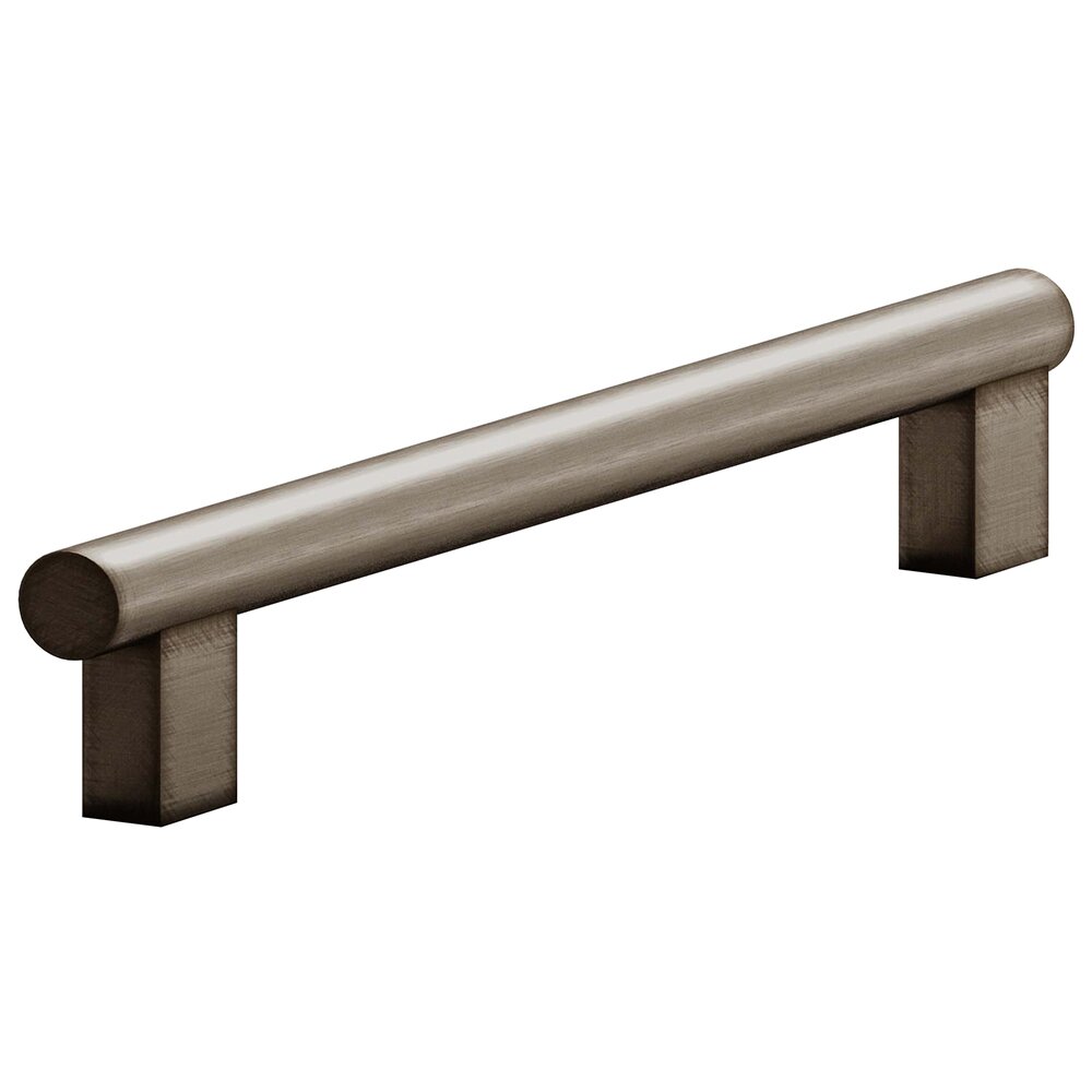 Colonial Bronze 6" Centers Rectangular Post Bar Pull in Pewter