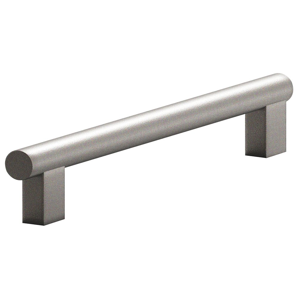 Colonial Bronze 6" Centers Rectangular Post Bar Pull in Frost Nickel