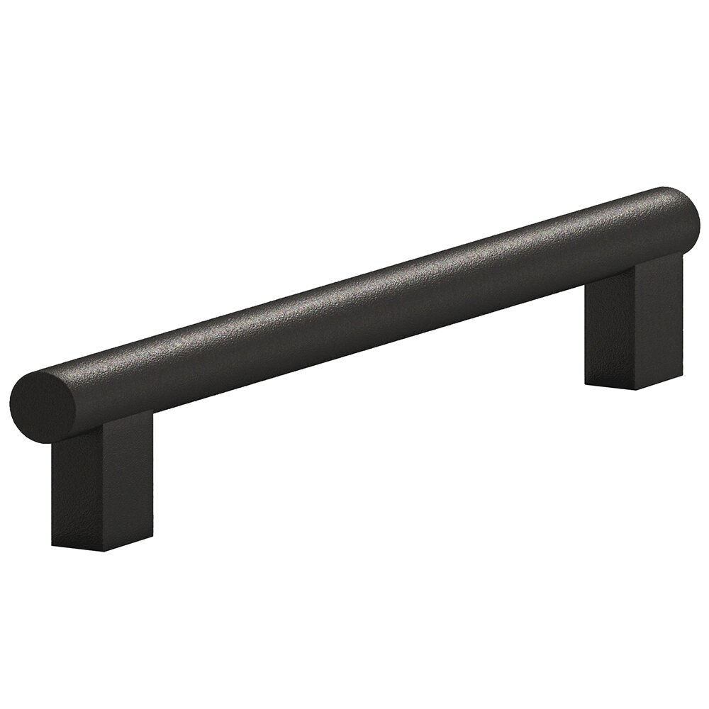 Colonial Bronze 6" Centers Cabinet Pull Hand Finished in Frost Black