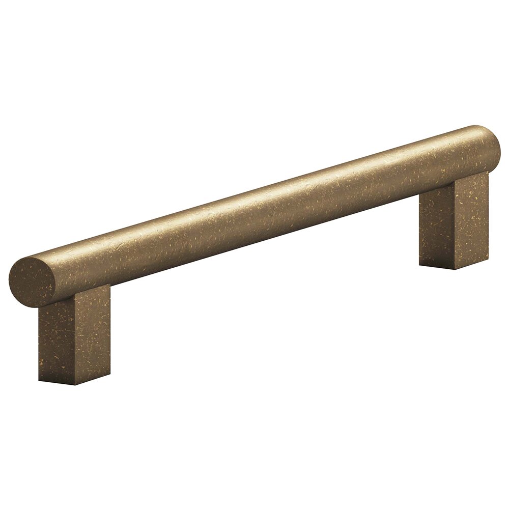 Colonial Bronze 6" Centers Rectangular Post Bar Pull in Distressed Oil Rubbed Bronze