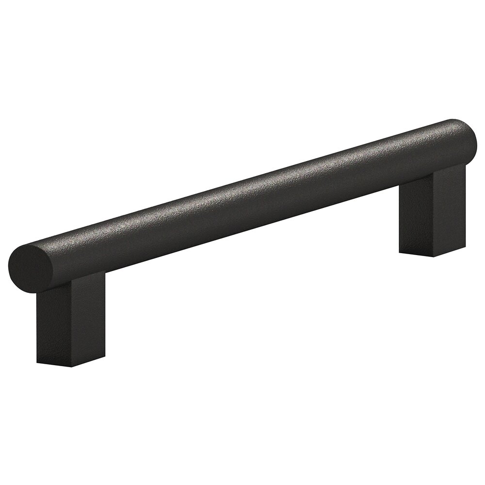 Colonial Bronze 8" Centers Cabinet Pull Hand Finished in Frost Black