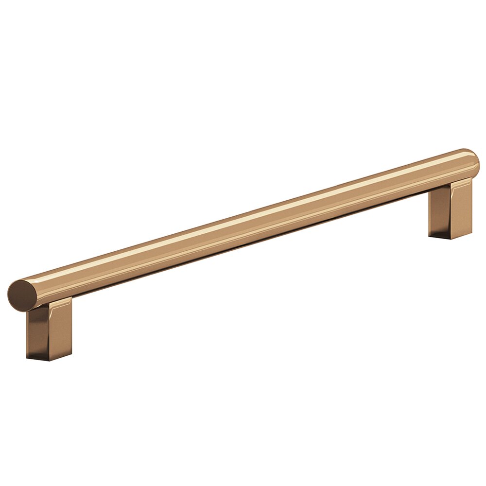 Colonial Bronze 8" Centers Rectangular Post Bar Appliance/Oversized Pull in Polished Bronze