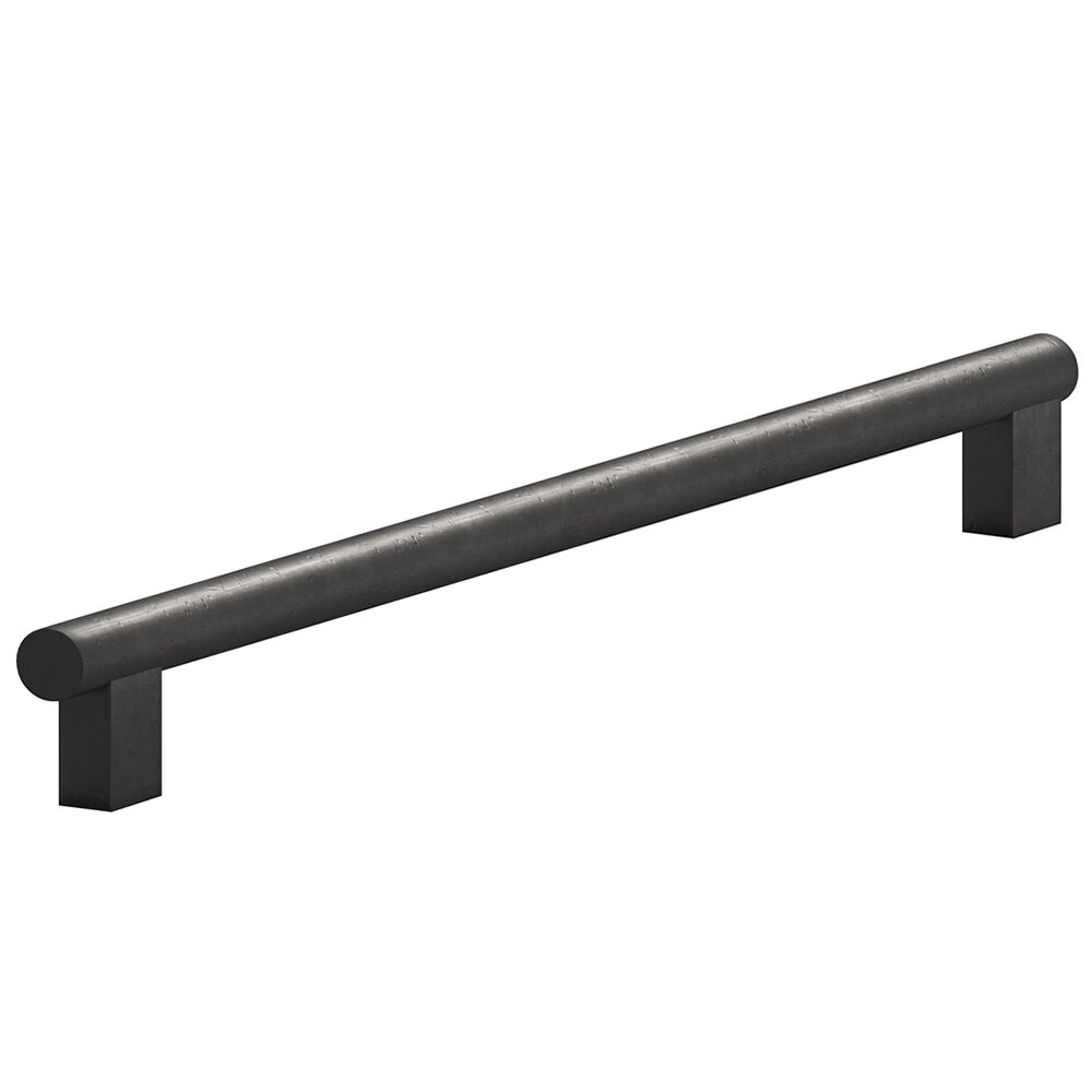 Colonial Bronze 8" Centers Rectangular Post Bar Appliance/Oversized Pull in Distressed Black