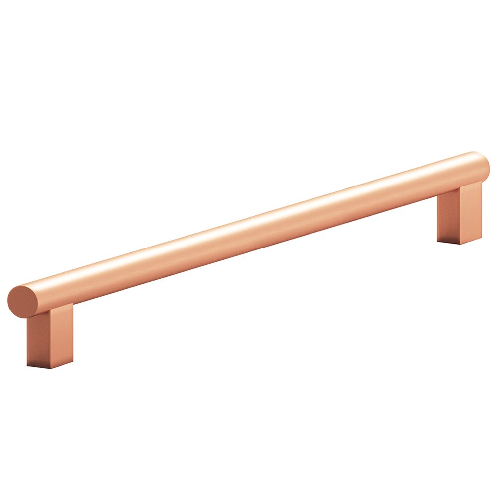Colonial Bronze 8" Centers Rectangular Post Bar Appliance/Oversized Pull in Matte Satin Copper